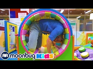 BLIPPI Visits the Funtastic Playtorium Playground! | ABC 123 Moonbug Kids | Educational Videos