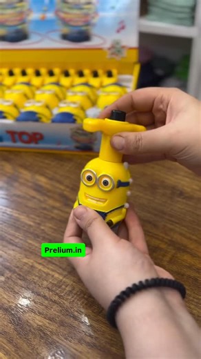 Prelium on Instagram: "Minion Cartoon Liquid Soap & Sanitizer Dispenser (Fun Pump Bottle) Press ▶️ Spin ▶️ Smile 😍 The cutest Minion spinning toy that lights up and plays music—kids LOVE it! 💛💙 🛒 Shop now on prelium.in 🚚 Fast delivery | 💰 Cash on Delivery 👉 Visit prelium.in before it’s gone! Bring instant smiles with this Minion Musical Spinning Toy that spins, lights up, and plays cheerful music at the press of a button. Designed for kids, this fun toy helps improve hand–eye coordination