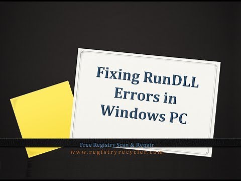 Fixing RunDLL Error in Windows PC
