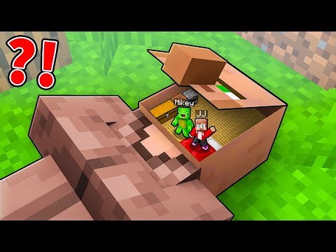 How JJ and Mikey Built SECRET BASE Inside VILLAGER in Minecraft? - Maizen