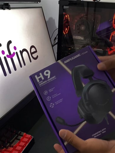 🎧 FIFINE H9 • Drivers 50 mm • Som surround 7.1 • Microfone destacável • Conexão USB e P2 (3,5 mm) • Compatível com PC e consoles • Design over-ear confortável #fifine #fyp #pcgamar #techtok #setup THANKS @islafifine