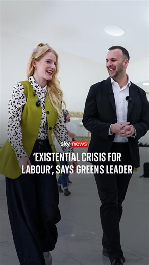Greens leader, Zack Polanski, says the party has ‘torn the roof off British politics’ following their win at the Gorton and Denton by-election. Zack Polanski describes their win as an ‘existential crisis’ for Labour as their candidate came third after Reform UK. Tap to follow our coverage 👉 https://trib.al/icN4PRQ | Sky News