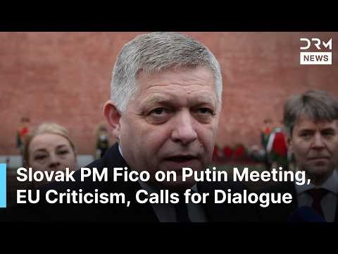 FULL REMARKS: Slovak PM Fico Speaks on Upcoming Putin Meeting, Russia Relations & EU Criticism |AC1N