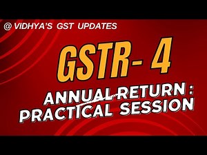 How to fill GSTR-4 Composition Annual Return 2023-24 Easily & Correctly ???