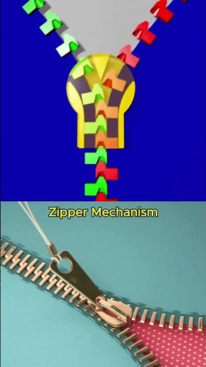 How a Zipper Works in Seconds 🔍