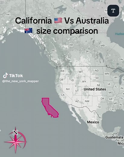 California vs Australia size comparison