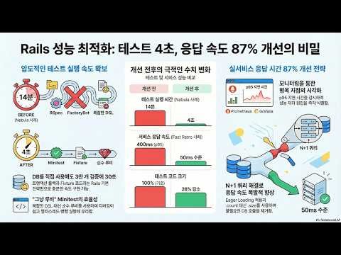 ep 44. 14분 걸리던 테스트가 4초로? 🚀 Rails 생산성 폭발 비결 (RSpec vs Minitest)