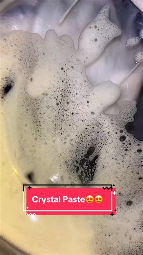 The Delight of Crunchy Crystal Paste: A Visual ASMR Experience