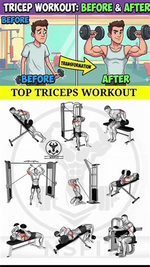 Top tricep workout.#tricepworkout #fitness #gymgoals #workoutmotivation #strengthtraining