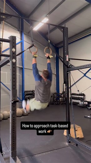 How to Approach Task-Based Work The work is known, the time to completion is not. Examples: 5 Rounds For Time: 1000m Row 15 Pull Ups 15 Thrusters @ 75/55lbs 15 Burpees - no jump @ top For Time: 75 Burpees to 6” OH 50 OHS @ 95/65lbs 25 Bar Muscle Ups For Time: 21-15-9 Deadlift @ 225/155lbs Kipping HSPU (Into) 21-15-9 Deadlift @ 315/205lbs *50’ Handstand Walk after each set Task-Based Characteristics: * Athletes know the total workload to complete BUT must determine how long it will take * Forces 
