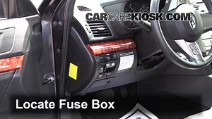 Interior Fuse Check: 2010 Subaru Legacy 3.6R Limited 3.6L 6 Cyl.