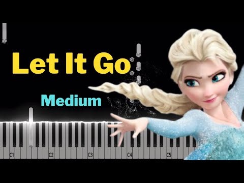 MEDIUM Piano Tutorial | Frozen - Let It Go