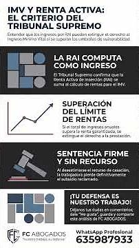 El Ingreso Mínimo Vital y la Renta mínima de inserción son incompatibles‼️⚖️💼