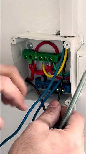 See How Electricians Wire Junction Boxes #electrical #skills #shorts