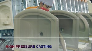 Stella Sanitary wares are produced in technologically advanced high pressure casting. This makes the particles bond more firmly resulting in higher body strength Ensures even wall thickness and smoother surface. #AdvancedTechnology #HighPressureCasting #Stella | Stella