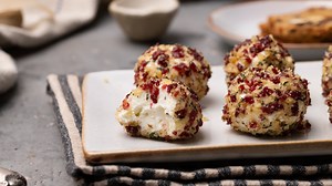 Festive Goat Cheese Balls Recipe - Tasting Table