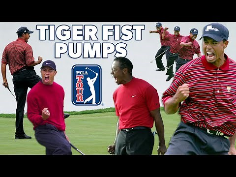 All the BEST Tiger Woods fist pumps!