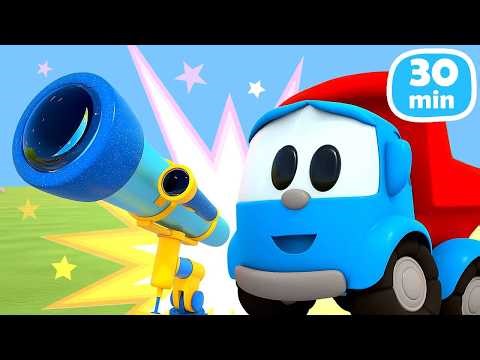 Leo and his friends build a telescope – and much more | Cartoon compilation in German
