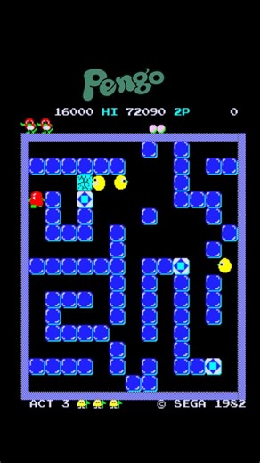 Pengo 03 – Classic Arcade Gameplay#shorts
