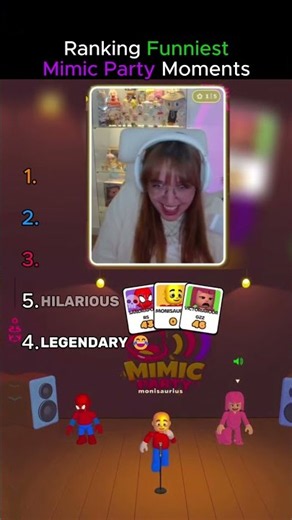 Ranking Funniest Mimic Party Moments 😂 (Don't Check The Sound 🔊) #usa #shorts