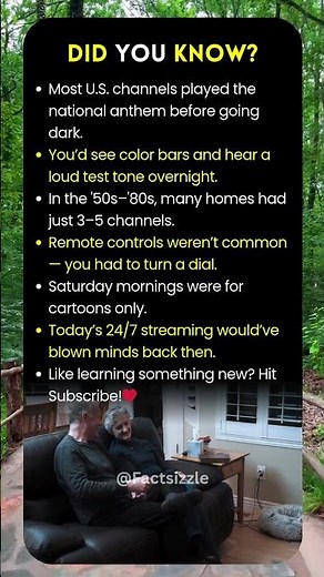 Did you know TV stations used to sign off at midnight