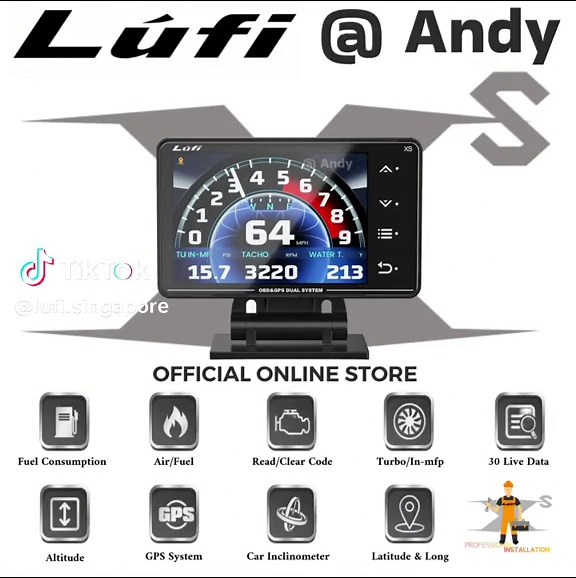 Benefits of installing Lufi in your car - Monitor car health parameters like water temp, voltage and various important readings and give warning before any major fault. #lufisingapore #lufixs #lufigauge #lufi #lufixfevolution #tampines #andy #lufiandy #lufisg