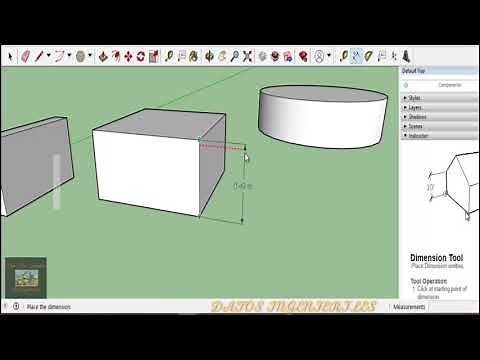 Aprender en Sketchup 2019 a Acotar, Medir y Escalar