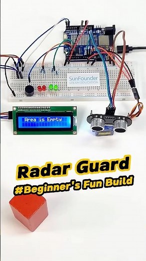 DIY Arduino Radar System with Real-Time Scanning! 🧭#arduino #ultrasound #arduinoproject