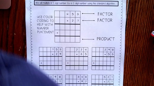 Multiplying and Dividing multi digit numbers