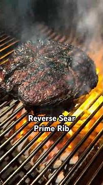 Smoked reverse seared Prime Rib 🔥 #abomadventures #bbq #abombbq #primerib