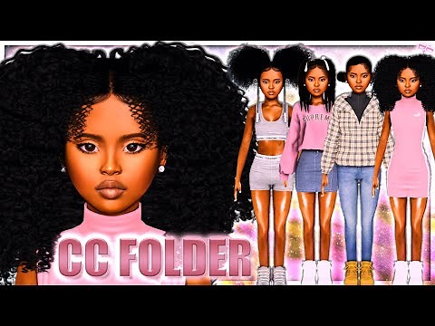 ✨ URBAN CHILD (PRE-TEEN) CC FOLDER & SIM DOWNLOAD! | HAIR, EDGES, SUPREME+MORE! | SIMS 4 LOOKBOOK