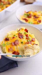 This Make-Ahead Mashed Potato Casserole is a total time-saver! 🥔 Just pop it in the oven when you're ready! It's perfect for busy weeknights, family dinners, or anytime you want to keep things simple without skimping on comfort 😋 Ingredients ▢ 3 lbs potatoes, peeled and chopped ▢ 6 oz cream cheese, softened ▢ ½ cup unsalted butter ▢ ½ cup heavy cream ▢ 1 tsp onion powder ▢ 1 tsp garlic powder ▢ 1 cup shredded cheddar cheese ▢ 3 tbsp green onion, diced small ▢ 6-8 bacon slices, cooked and chopp