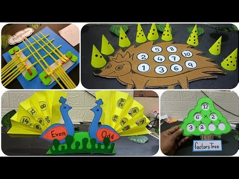 4 Best MATHS TLMs in one video || maths tlm || TLM for primary school