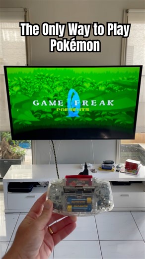 Gameboy Advance Pokémon Ruby Version via HDMI