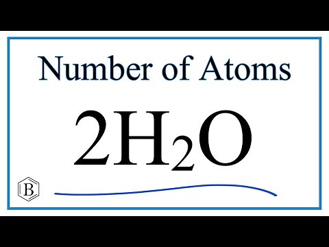 How to Find the Number of Atoms in 2H2O (Two Water Molecules)