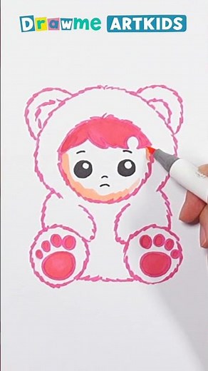 How to Draw a Cute Hachipupu Gummy Bear 🍬 | Pop Mart Style Art Tutorial