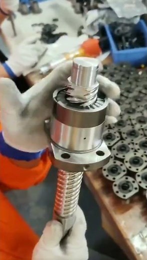 Industrial Ball Screw Assembly Process in a Precision Engineering Workshop