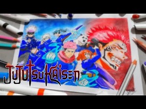 How to draw Jujutsu Kaisen characters 🤔 | Easy to draw anime characters step by step