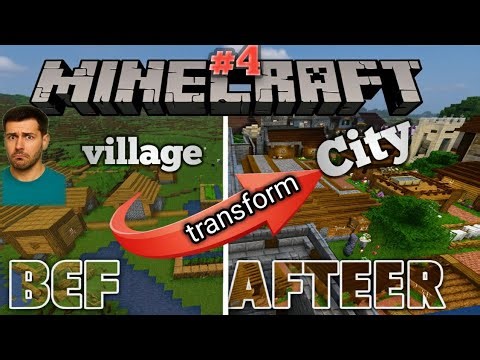 Village to build city in Minecraft #minecraftgameplay