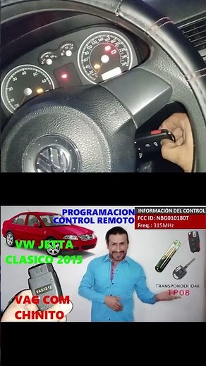 COMO PROGRAMAR CONTROL REMOTO VW JETTA CLASICO 2015 CON VAGCOM O VCDS NBG010180T