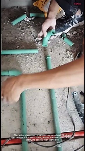 Perfect PPR Pipe Welding With Heat Machine! #plumbing #ConstructionSkills