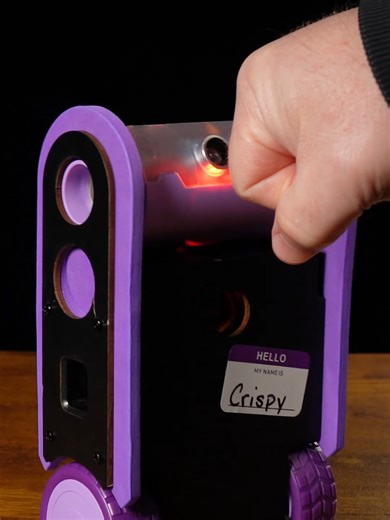 Balance Bot -- Fist Bump -- Crash!!! OOOPS!! Down for the count! Pro TIP: Set your Balance Bot on the Floor so it doesn't fall a few feet to it's demise!! @crunchlabs #hackpack #robot