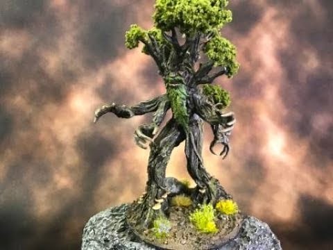 How to paint the Wizkids Treant miniature.