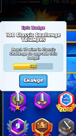 140 Time Classic Challenge Completed In Clash Royale