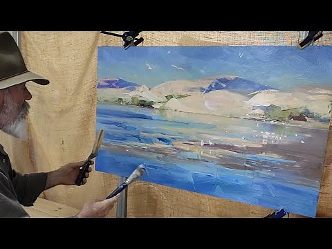 SAND DUNES and BIRD LIFE - Coastal Oil Painting in the Studio // Seascapes - Beach and Ocean Living!