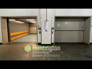 HUGE Schindler Dry-Powered Hydraulic Freight Elevators | Huntington Convention Ctr. | Cleveland, OH