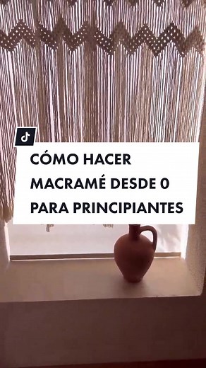 Aprende cómo hacer Macramé desde cero para PRINCIPIANTES tejidos a mano. #macrame #tejidoamano #macrameonline