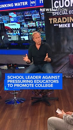 A high school assistant principal says, "#Success isn't measured by how much money you make. Success is measured by how happy you are" as she discusses why educators shouldn't be pressured to urge #students to attend four-year #colleges. https://trib.al/ML2bLd9 | NewsNation