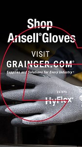 High-performance protection meets all-day comfort. The HyFlex® 11-571 glove from Ansell is built for cut resistance, dexterity and grip — right where you need it. Ideal for metalworking, automotive and general assembly tasks. Stay safe. Stay productive. Visit Grainger.com®. https://bit.ly/3J8v4Nx | Grainger