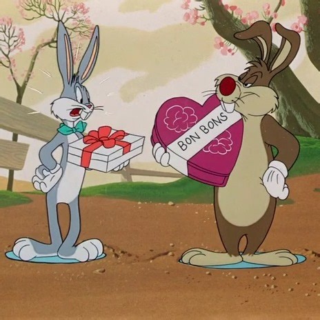 toons2remember on Instagram: "Valentine's Day is here!! Let's celebrate with our favorite classic toons! Hare Splitter (1948) Directed by Friz Freleng Written by Tedd Pierce Release date: September 25, 1948"